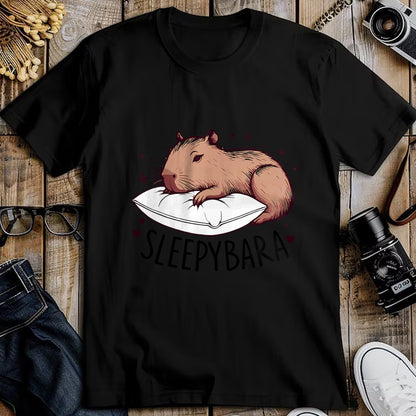 Cute Capybara Shirt, Funny Capybara Unisex T-Shirt/Hoodie/Sweatshirt HLT00 - Kids Capybara Funny Sleepybara Sleep Pajamas Girls Boys T-Shirt