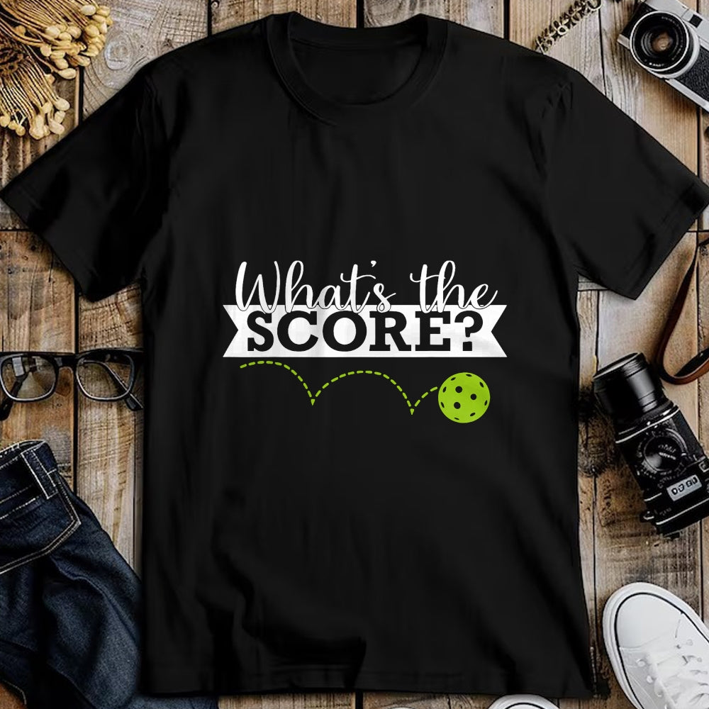 Funny Pickleball Shirt, Pickleball Lover Unisex T-Shirt/Hoodie/Sweatshirt HLT00 - What's The Score Funny Pickleball T-Shirt