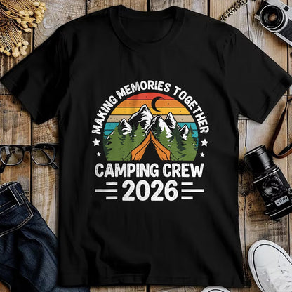 Funny Camping Shirt, Gift For Camping Lover Unisex T-Shirt/Hoodie/Sweatshirt HLT00 - Family Camping Crew 2026 Outdoor Camper Group Matching T-Shirt