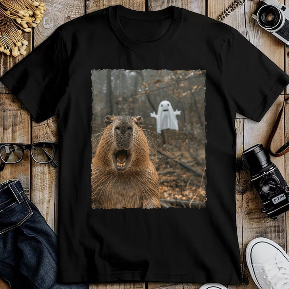 Cute Capybara Shirt, Funny Capybara Unisex T-Shirt/Hoodie/Sweatshirt HLT00 - Funny Capybara Halloween T-Shirt