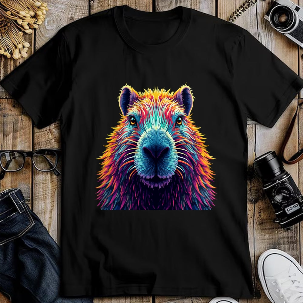 Cute Capybara Shirt, Funny Capybara Unisex T-Shirt/Hoodie/Sweatshirt HLT00 - Funny Colorful Capybara Long Sleeve T-Shirt