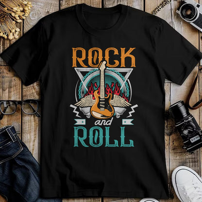 Guitar Lover Shirt, Funny Guitar UnisexT-Shirt/Hoodie/Sweatshirt HLT00 - Vintage Retro 80s Rock & Roll Music Guitar Wings T-Shirt