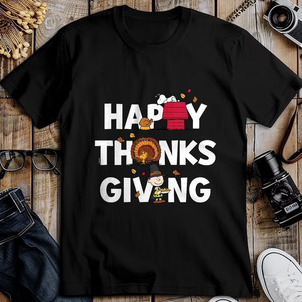 Best Thanksgiving Family Shirt , Funny Thanksgiving UnisexT-Shirt/Hoodie/Sweatshirt HLT00 - Peanuts - Happy Thanksgiving Icons T-Shirt