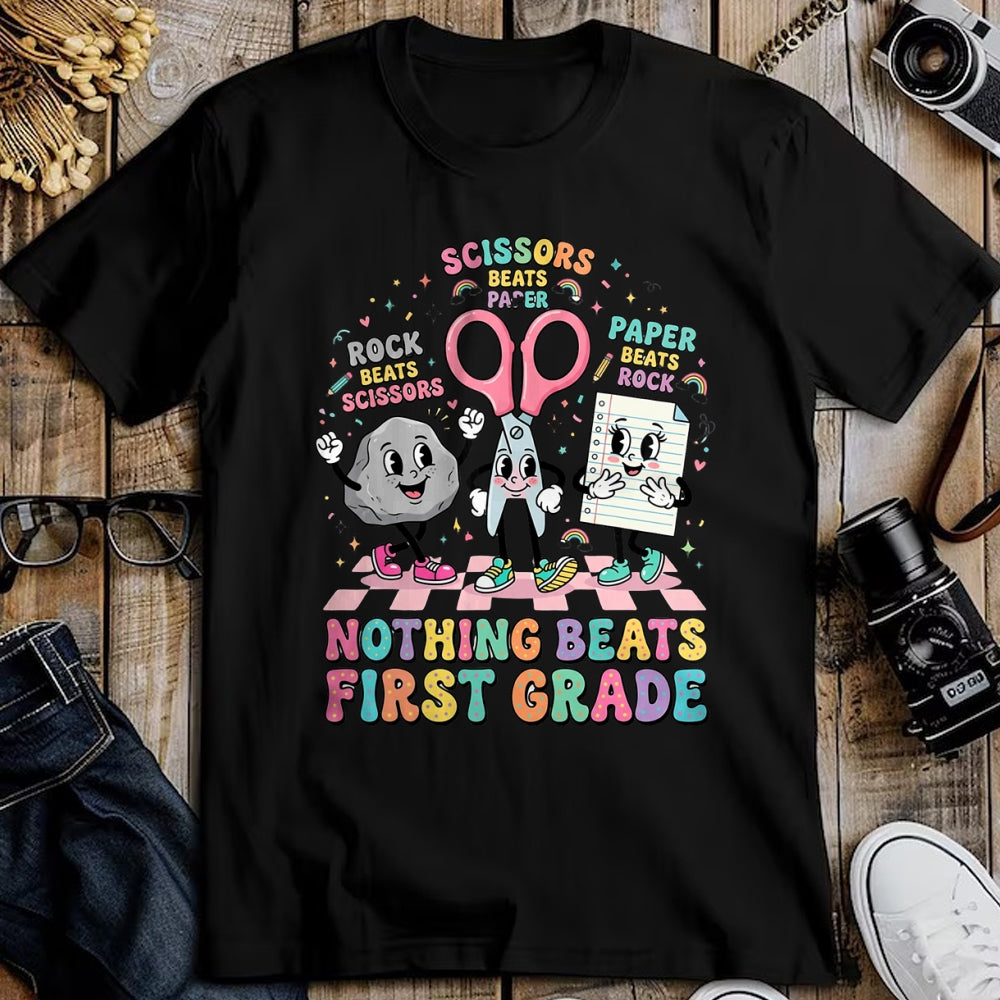 Best Student Shirt, Funny Back To School UnisexT-Shirt/Hoodie/Sweatshirt HLT00 - Nothing Beats 1st Grade Funny Back to School Teachers T-Shirt