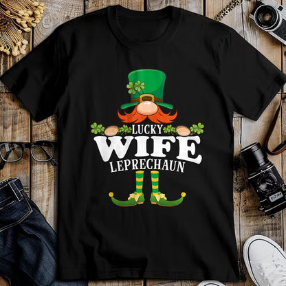 Best Wife Shirt, Wife and Husband Unisex T-Shirt/Hoodie/Sweatshirt HLT00 - Gift for wife T shirt, lucky wife   Lucky Wife Leprechaun Funny St. Patricks Day T-Shirt