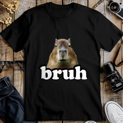 Cute Capybara Shirt, Funny Capybara Unisex T-Shirt/Hoodie/Sweatshirt HLT00 - Mens Womens Kids Meme Lover Bruh Capybara T-Shirt