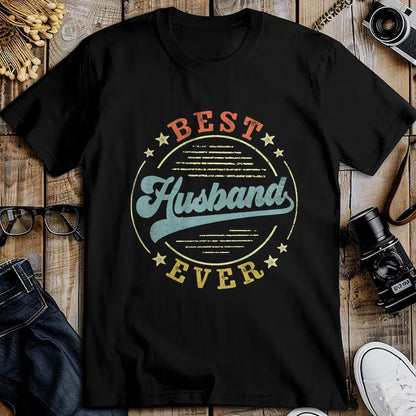 Best Wife Shirt, Wife and Husband Unisex T-Shirt/Hoodie/Sweatshirt HLT00 - Best Husband Ever Father's Day Husband Gifts Vintage Emblem T-Shirt