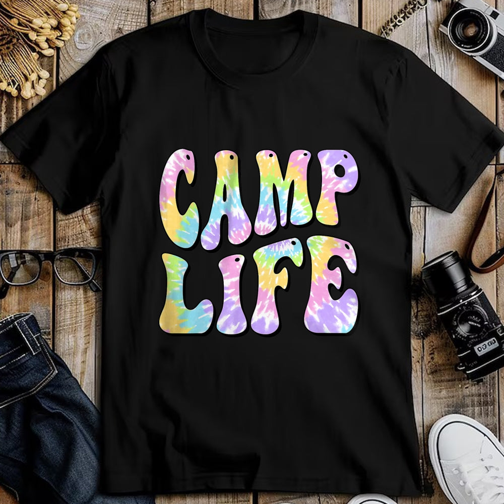 Funny Camping Shirt, Gift For Camping Lover Unisex T-Shirt/Hoodie/Sweatshirt HLT00 - Camping Summer for Girls Summer Camp Tie-Die Retro T-Shirt