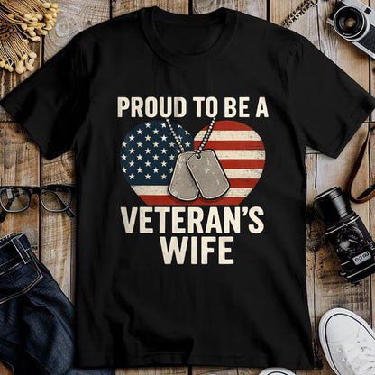 Proud Veteran Shirt, Funny Veteran UnisexT-Shirt/Hoodie/Sweatshirt HLT00 - Proud Veteran?€?s Wife Patriotic Veterans Day T-Shirt