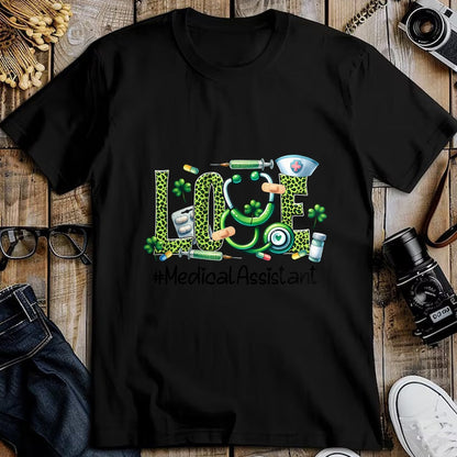 Patrick Day Shirts for Family, Funny Patrick Day shirts, st patrick's day Unisex T-Shirt/Hoodie/Sweatshirt HLT00 - Love Medical Assistant Life Nurse Shamrock Saint Patrick Day T-Shirt