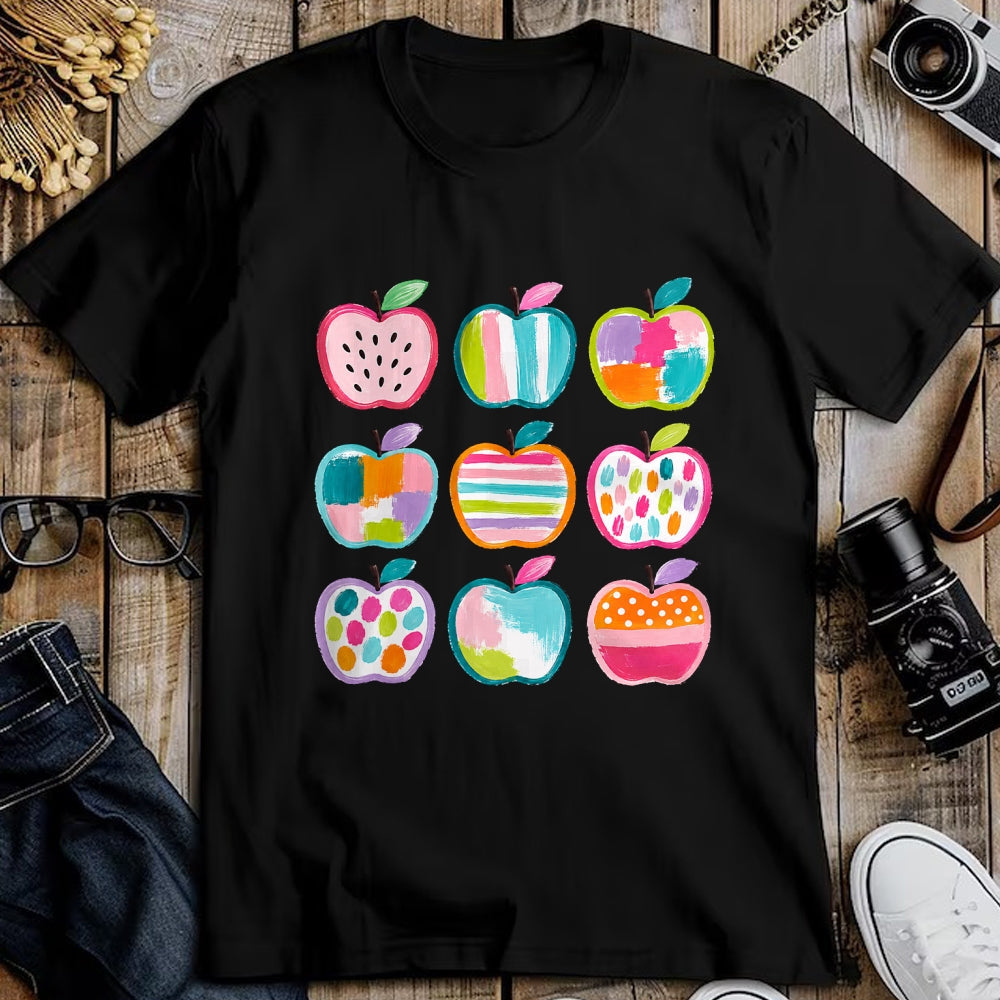 Best Student Shirt, Funny Back To School UnisexT-Shirt/Hoodie/Sweatshirt HLT00 - Preppy Art Apples Back to School Teacher Student Cute Apple T-Shirt