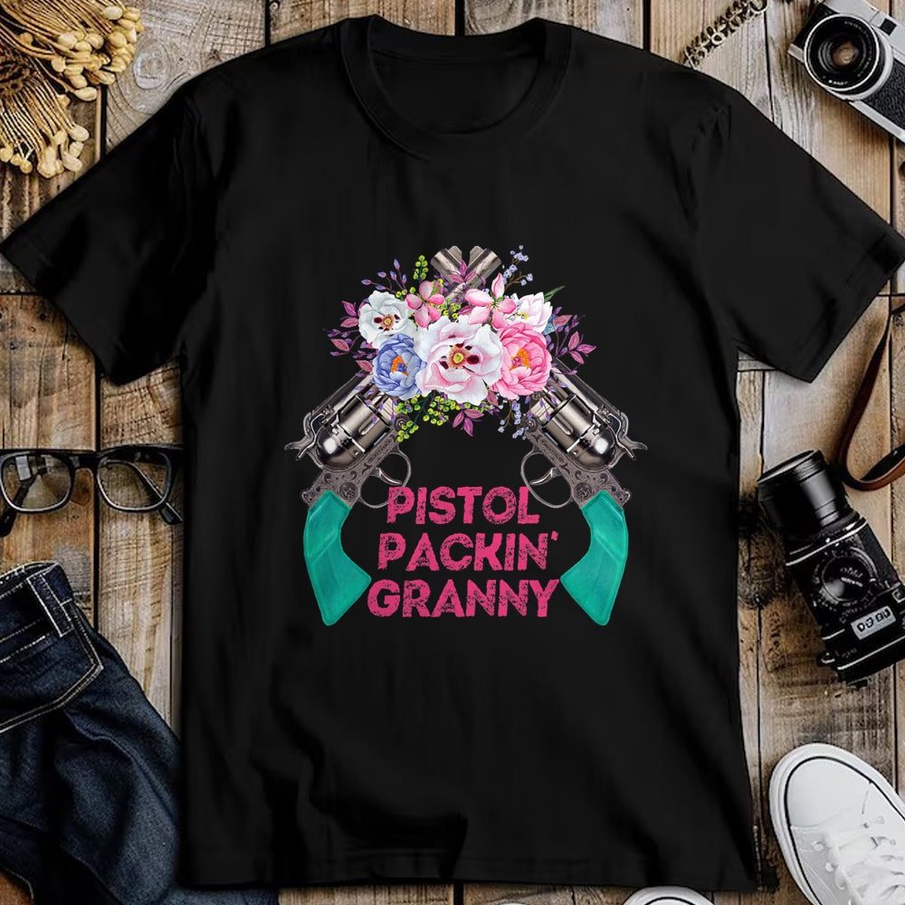 Best Grandma Shirt, Proud Grandma Unisex T-Shirt/Hoodie/Sweatshirt HLT00 - Pistol Packin Granny Grandma Gun Rights 2nd Amendment T-Shirt