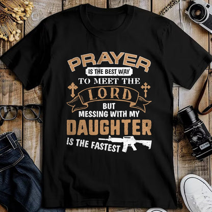 Gift for Dad Shirt, Funny Dad Unisex T-Shirt/Hoodie/Sweatshirt HLT00 – Father Day Funny For Proud Daddy Dad If You Mess My Daughter T-Shirt