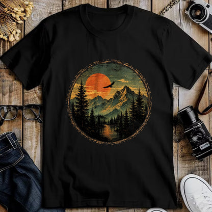 Funny Camping Shirt, Gift For Camping Lover Unisex T-Shirt/Hoodie/Sweatshirt HLT00 - Vintage Camping Forest Trees Wildlife Nature Lover Outdoor T-Shirt