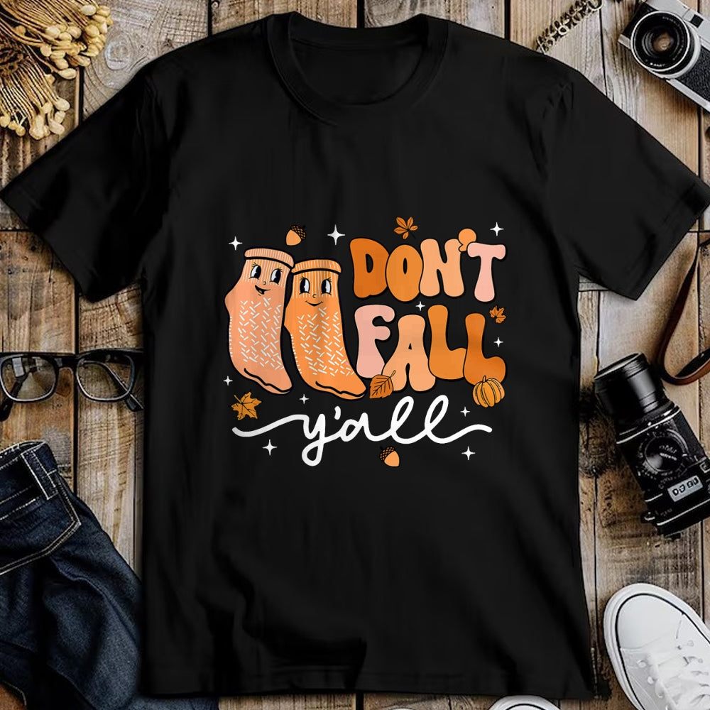 Funny Nurse Shirt, Nurse Unisex T-Shirt/Hoodie/Sweatshirt HLT00 - Don't Fall Y'all Fall Prevention Fall Physical Therapy Nurse T-Shirt
