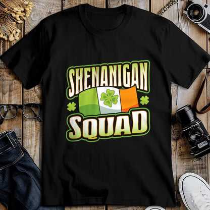 Patrick Day Shirts for Family, Funny Patrick Day shirts, st patrick's day Unisex T-Shirt/Hoodie/Sweatshirt HLT00 - Fun and Crazy Shenanigan Squad St Patrick Day Irish Flag T-Shirt