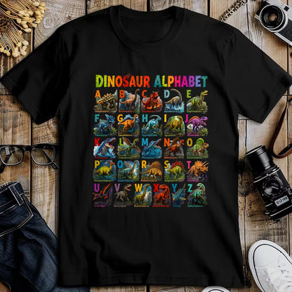 Best Dinosaur Lover Shirt, Funny Dinosaur UnisexT-Shirt/Hoodie/Sweatshirt HLT00 - Types of Dinosaurs Alphabet ABC A-Z Dino Lover Kids Boys T-Shirt