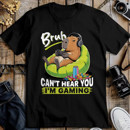 Cute Capybara Shirt, Funny Capybara Unisex T-Shirt/Hoodie/Sweatshirt HLT00 - Capybara Gamer Gaming T-Shirt