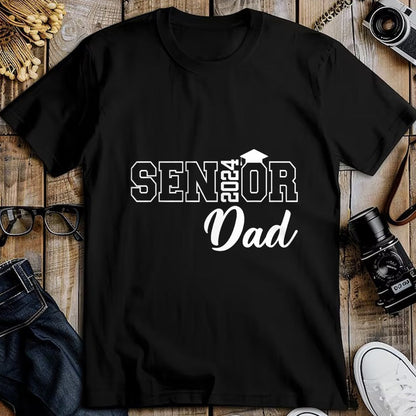 Gift for Dad Shirt, Funny Dad Unisex T-Shirt/Hoodie/Sweatshirt HLT00 – Proud Senior Dad 2024 Senior 2024 Dad Class Of 2024 Father T-Shirt