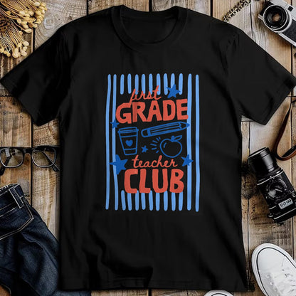 Best Student Shirt, Funny Back To School UnisexT-Shirt/Hoodie/Sweatshirt HLT00 - Retro Striped First Grade Teacher Club Crew Back to School T-Shirtack to School 2nd Grade Boys Kids T-Shirt (Copy)