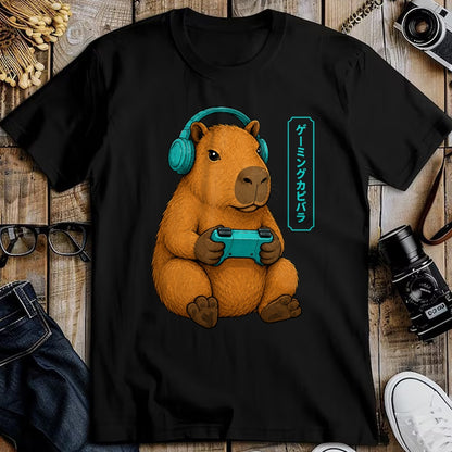 Cute Capybara Shirt, Funny Capybara Unisex T-Shirt/Hoodie/Sweatshirt HLT00 - Capybara Funny Anime Gamer Animal Video Gaming T-Shirt