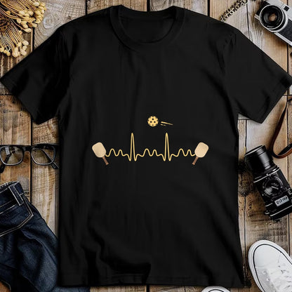 Funny Pickleball Shirt, Pickleball Lover Unisex T-Shirt/Hoodie/Sweatshirt HLT00 - Funny Heartbeat Pickleball Player EKG Woman Men Kids Long Sleeve T-Shirt