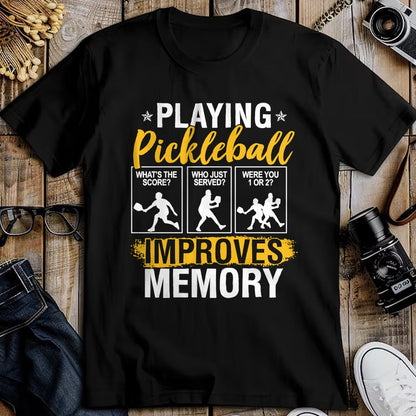 Funny Pickleball Shirt, Pickleball Lover Unisex T-Shirt/Hoodie/Sweatshirt HLT00 - Funny Pickleball Memory Graphic Women Men Pickleball Player Long Sleeve T-Shirt