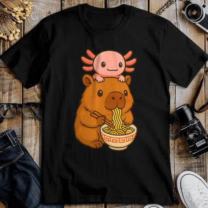 Cute Capybara Shirt, Funny Capybara UnisexT-Shirt/Hoodie/Sweatshirt HLT00 - Capybara Anime Ramen Axolotl Funny Graphic Kawaii Capibara T-Shirt