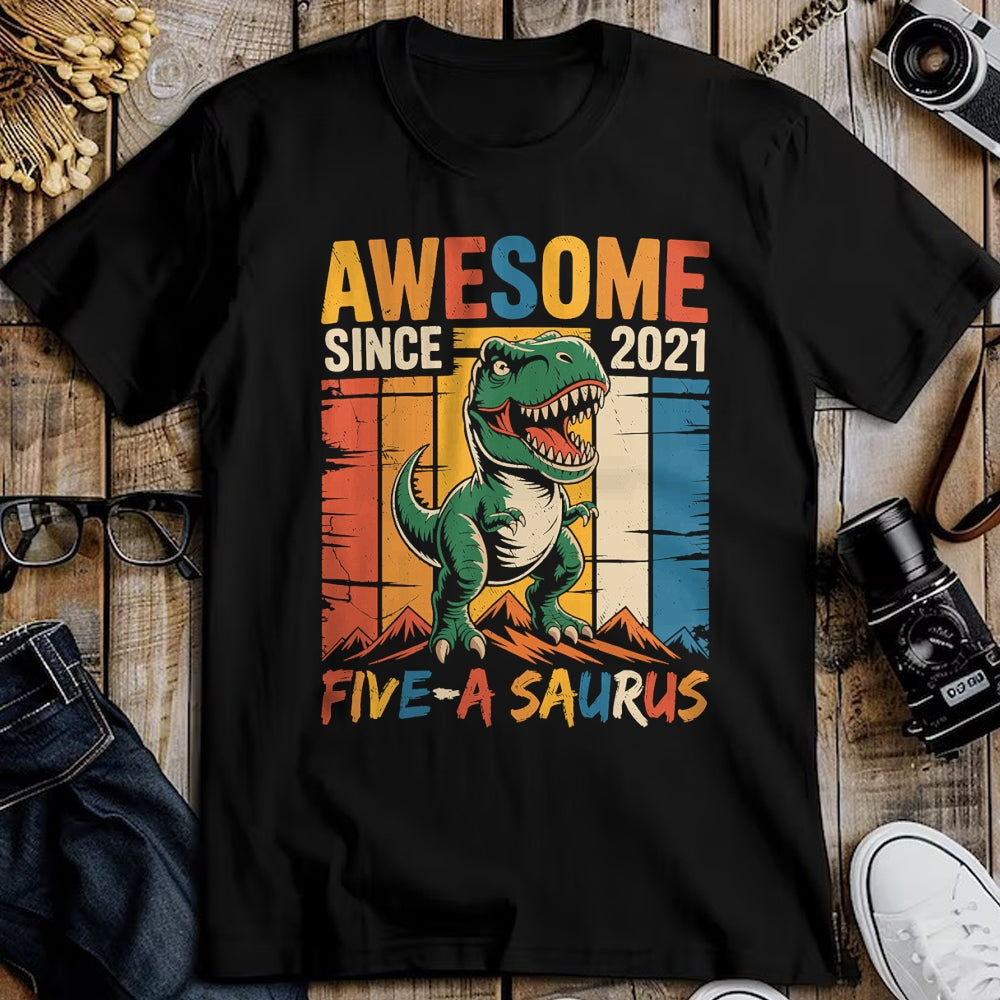 Best Dinosaur Lover Shirt, Funny Dinosaur UnisexT-Shirt/Hoodie/Sweatshirt HLT00 - 5 Year Old Dinosaur 5th Birthday Five Saurus Boys Kids T-Shirt