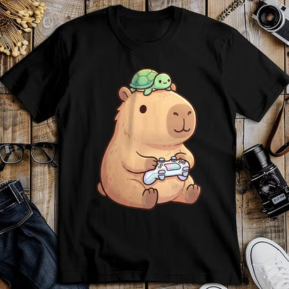 Cute Capybara Shirt, Funny Capybara Unisex T-Shirt/Hoodie/Sweatshirt HLT00 - Cute Capybara Anime Gamer Turtle Funny Graphic Kawaii T-Shirt