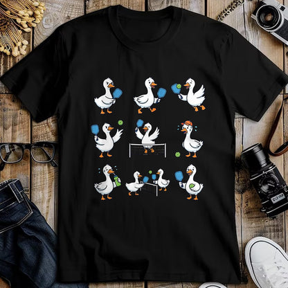 Funny Pickleball Shirt, Pickleball Lover Unisex T-Shirt/Hoodie/Sweatshirt HLT00 - Goose Playing Pickleball Player Paddle Ball Pickleball Lover T-Shirt