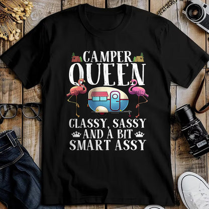 Funny Camping Shirt, Gift For Camping Lover Unisex T-Shirt/Hoodie/Sweatshirt HLT00 - Funny Camper Queen Sassy Gift for Women RV Camping Lovers T-Shirt