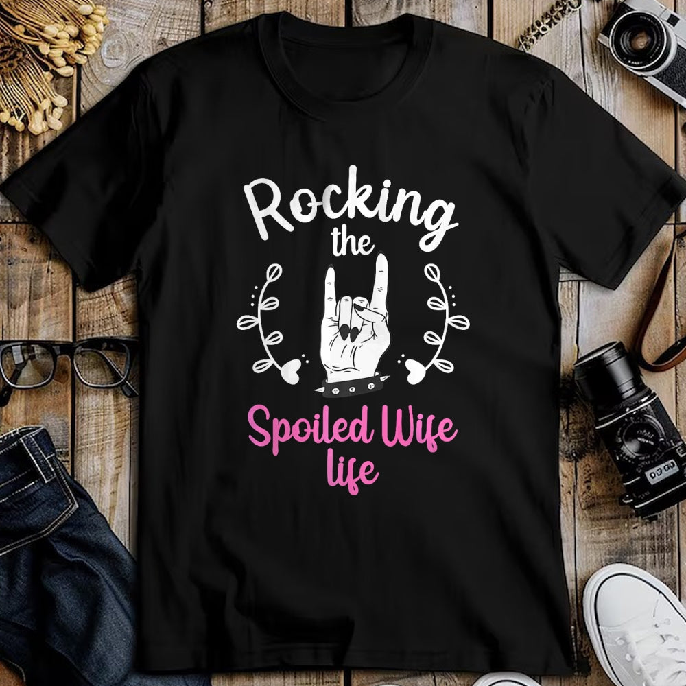 Best Wife Shirt, Wife and Husband Unisex T-Shirt/Hoodie/Sweatshirt HLT00 - Gift for wife T shirt, spoiled wife   Funny Spoiled Wife Art For Women Husband Spoiled Wife Life Pre (5)
