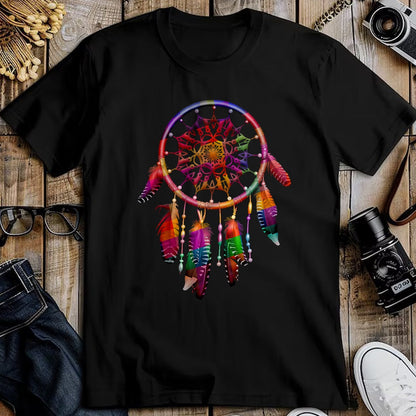Native American T-Shirts, Vintage Native American Unisex T-Shirt/Hoodie/Sweatshirt HLT00 - Colorful Dreamcatcher Feathers Tribal Native American Indian