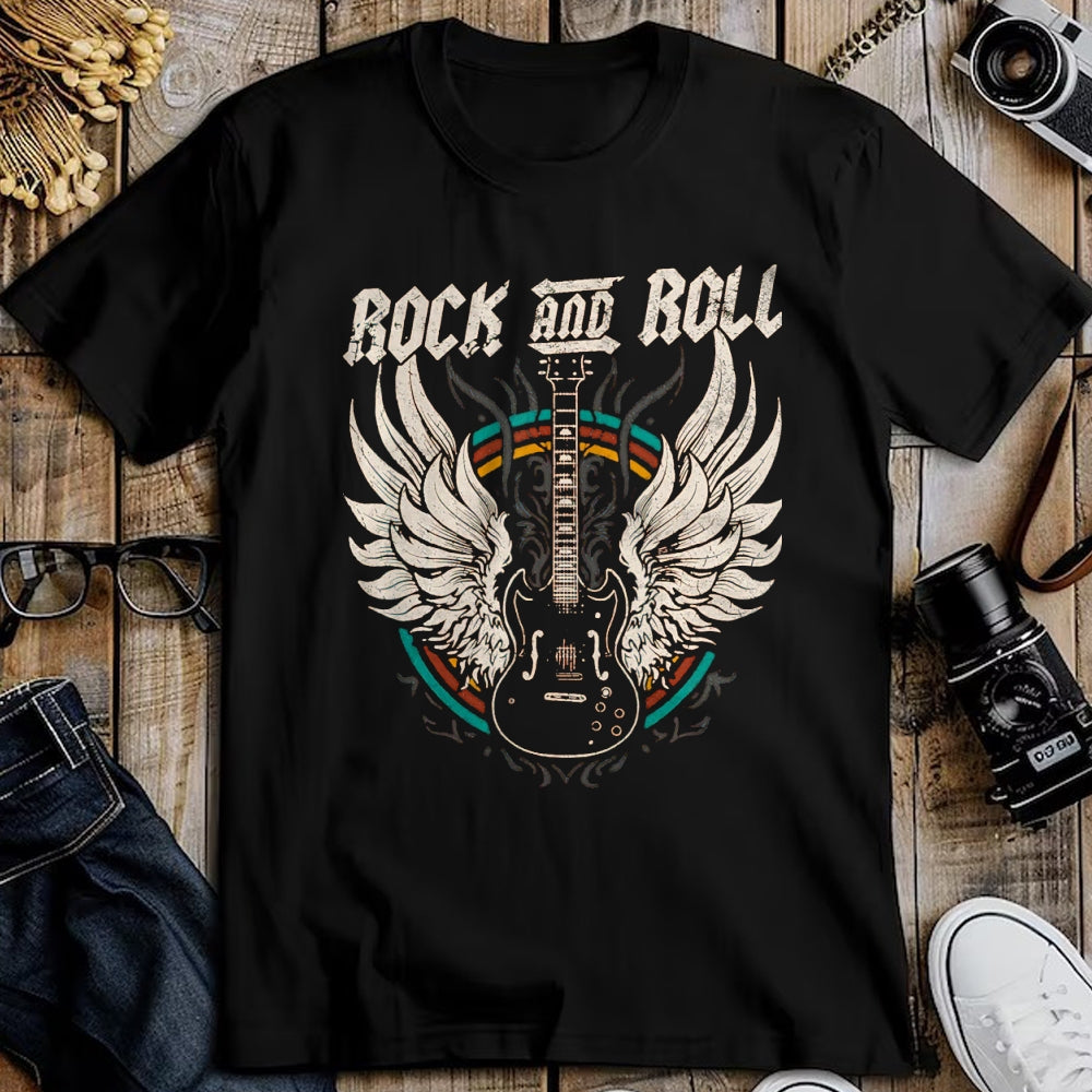 Guitar Lover Shirt, Funny Guitar UnisexT-Shirt/Hoodie/Sweatshirt HLT00 - Rock and Roll Guitar Vintage Rock Music T-Shirt, Men, Black, Large