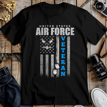 Proud Veteran Shirt, Funny Veteran UnisexT-Shirt/Hoodie/Sweatshirt HLT00 - Veteran of The US Air Force USA Flag Veterans T-Shirt