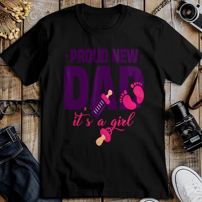 Gift for Dad Shirt, Funny Dad Unisex T-Shirt/Hoodie/Sweatshirt HLT00 – Funny Proud New Dad For Father_s Day It_s A Girl Long Sleeve T-Shirt