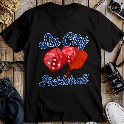 Funny Pickleball Shirt, Pickleball Lover Unisex T-Shirt/Hoodie/Sweatshirt HLT00 - Sin City. Las Vegas Pickleball. Funny Pickleball T-Shirt