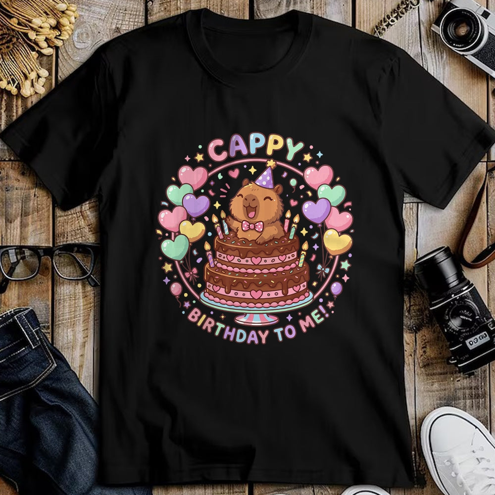 Cute Capybara Shirt, Funny Capybara UnisexT-Shirt/Hoodie/Sweatshirt HLT00 - Capybara Birthday for Kids Cappy Birthday to Me T-Shirt