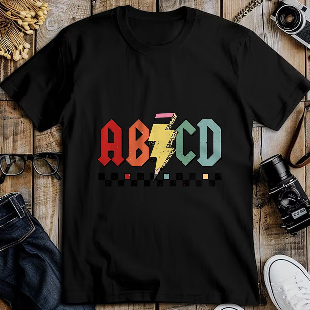 Best Student Shirt, Funny Back To School UnisexT-Shirt/Hoodie/Sweatshirt HLT00 - Rock ABCD Back to School ABCD Preschool Teacher Appreciation T-Shirt