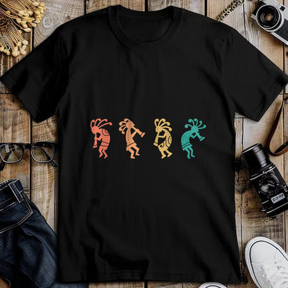 Native American T-Shirts, Vintage Native American Unisex T-Shirt/Hoodie/Sweatshirt HLT00 - Dancing Kokopelli Southwestern USA Native American Symbol
