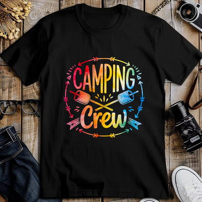 Funny Camping Shirt, Gift For Camping Lover Unisex T-Shirt/Hoodie/Sweatshirt HLT00 - Camping Crew Family Matching Camp Group Squad Team T-Shirt (1)
