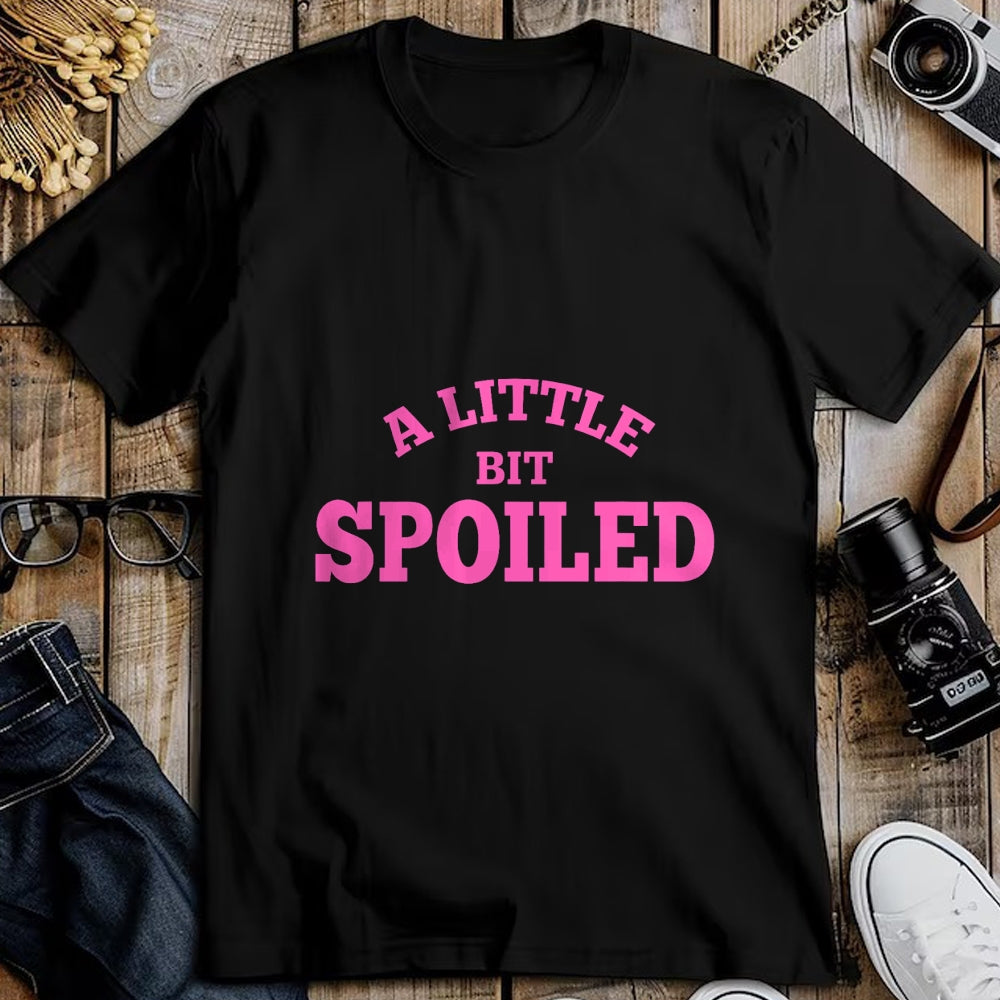 Best Wife Shirt, Wife and Husband Unisex T-Shirt/Hoodie/Sweatshirt HLT00 - Light Pink Womens Shirt A Little Bit Spoiled T-Shirt