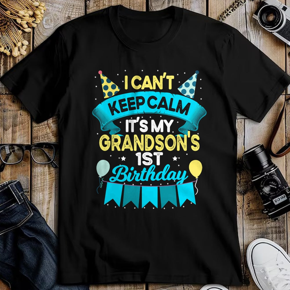 Best Grandma Shirt, Proud Grandma Unisex T-Shirt/Hoodie/Sweatshirt HLT00 - 1 Years Old Grandson Gift It_s My Grandson 1st Birthday T-Shirt