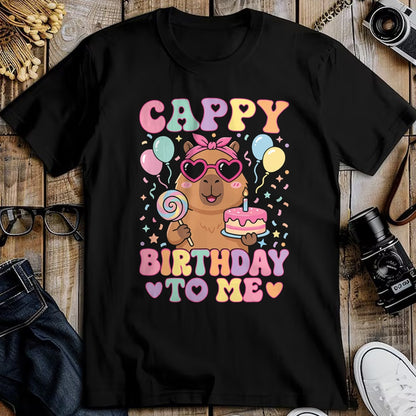Cute Capybara Shirt, Funny Capybara Unisex T-Shirt/Hoodie/Sweatshirt HLT00 - Funny Capybara Birthday to Me Cute Girls Birthday Capybara T-Shirt