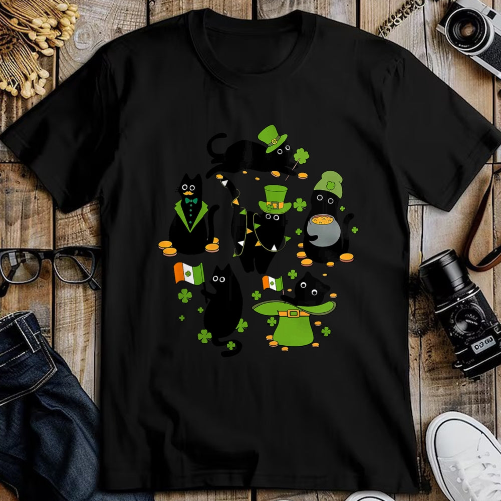 Patrick Day Shirts for Family, Funny Patrick Day shirts, st patrick's day Unisex T-Shirt/Hoodie/Sweatshirt HLT00 - Shamrock Irish Black Cat Saint Patrick Day T-Shirt