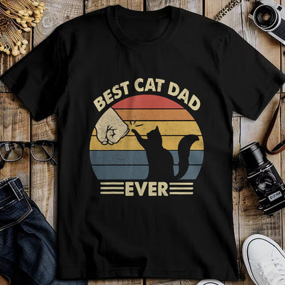 Gift for Dad Shirt, Funny Dad Unisex T-Shirt/Hoodie/Sweatshirt HLT00 – Cat-Shirt Men Best Cat Dad Ever Funny Dad T-Shirt