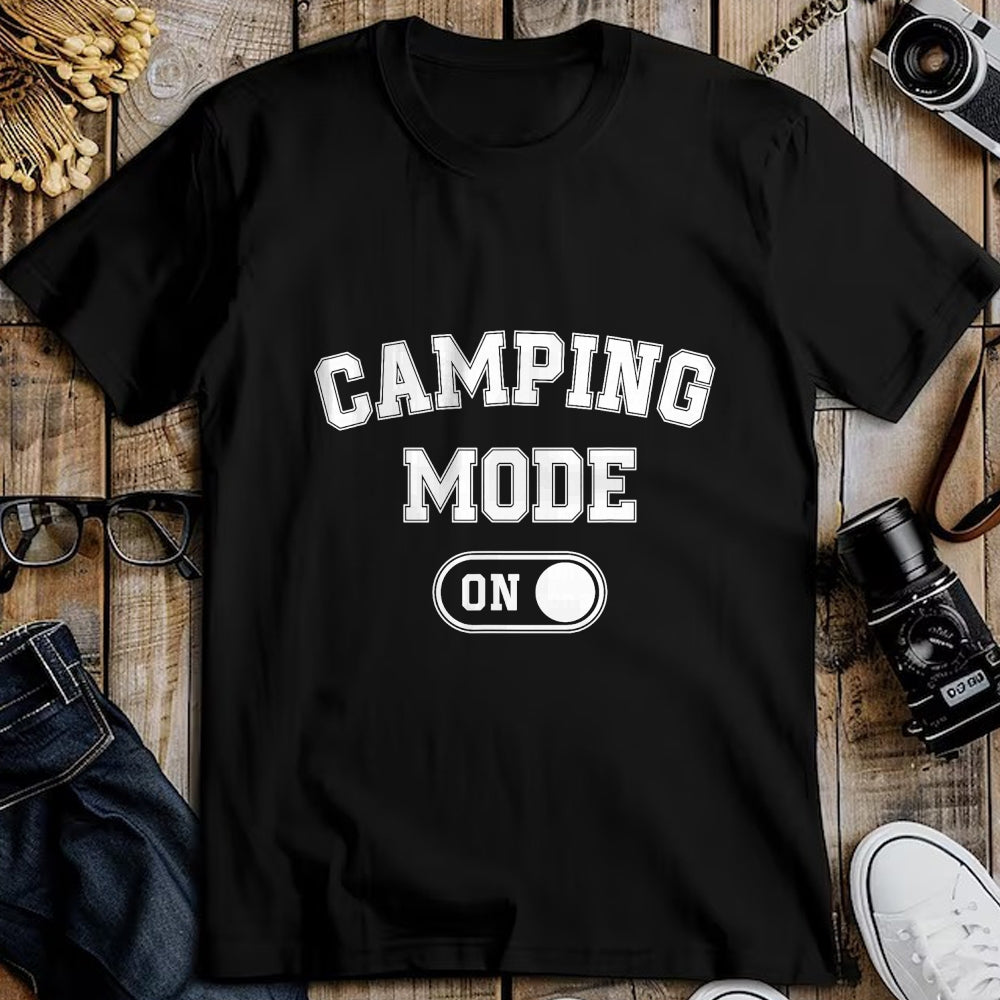 Funny Camping Shirt, Gift For Camping Lover Unisex T-Shirt/Hoodie/Sweatshirt HLT00 - Camping Mode On Funny Camper Gift Nature Lover Scout T-Shirt