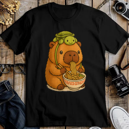Cute Capybara Shirt, Funny Capybara UnisexT-Shirt/Hoodie/Sweatshirt HLT00 - Capybara Anime Ramen Turtle Funny Graphic Kawaii Capibara T-Shirt