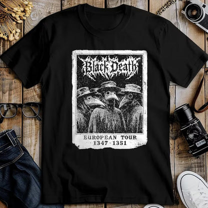 Best Doctor Shirt, Funny Doctor UnisexT-Shirt/Hoodie/Sweatshirt HLT00 - Black Death European Tour  Plague Doctor Fake Band Merch T-Shirt